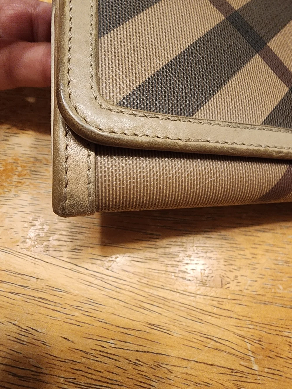 Burberry Smoked Check Continental Wallet